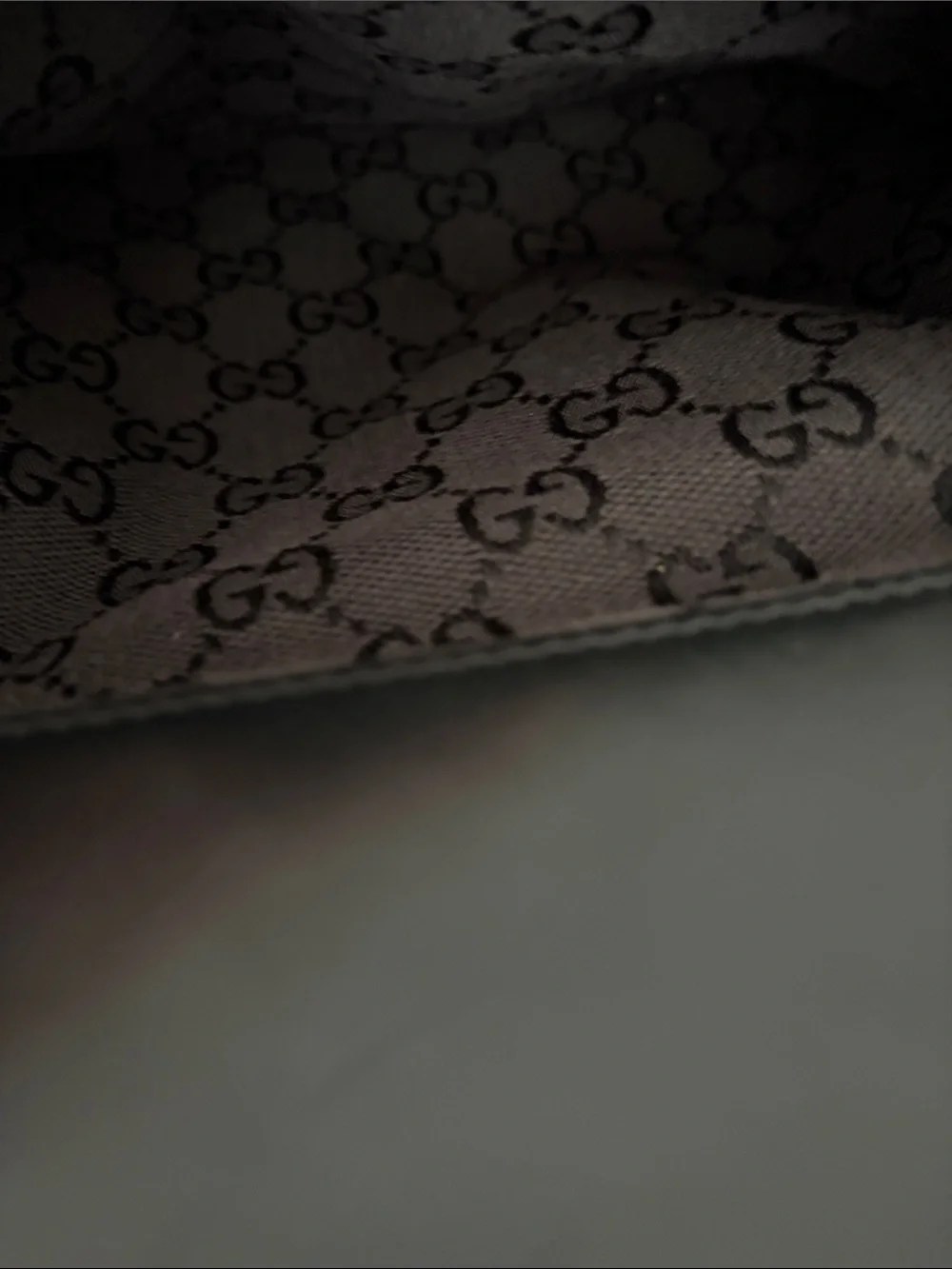Gucci Black GG Canvas Messenger Crossbody
